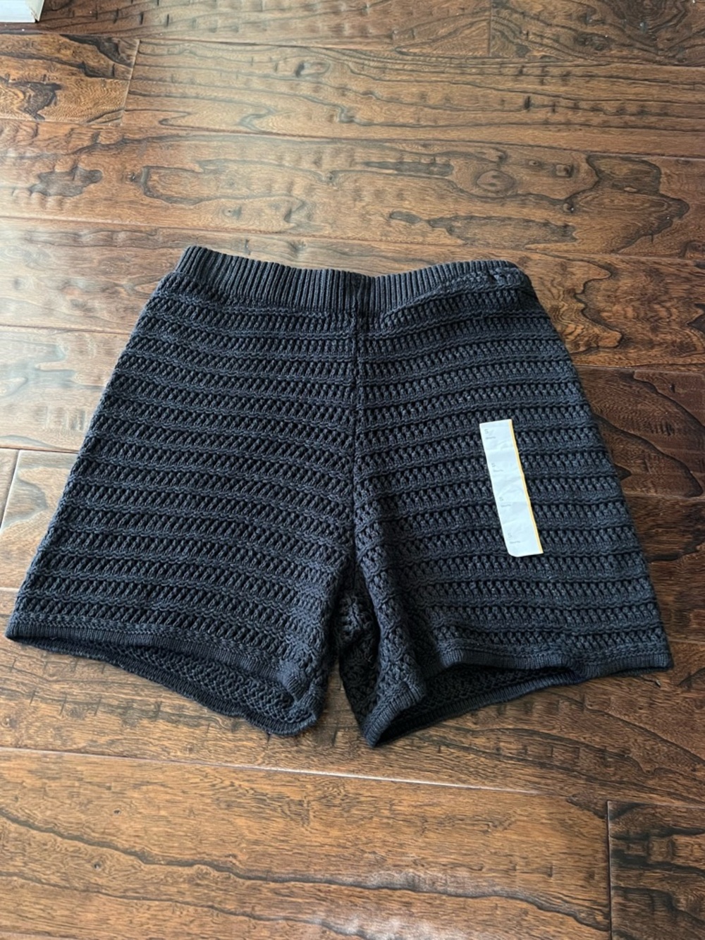 wild fable Black Crocheted Knit Cover Up Shorts